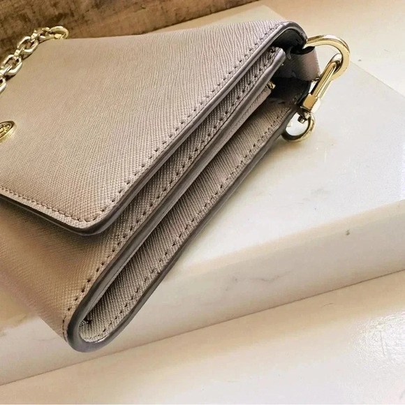 Tory Burch Robinson Leather Chain Wallet Crossbody/Clutch - Picture 3 of 14